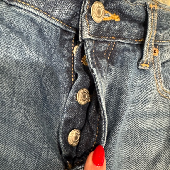 Old Navy Slouchy Straight Jeans- buttonfly - Picture 3 of 3